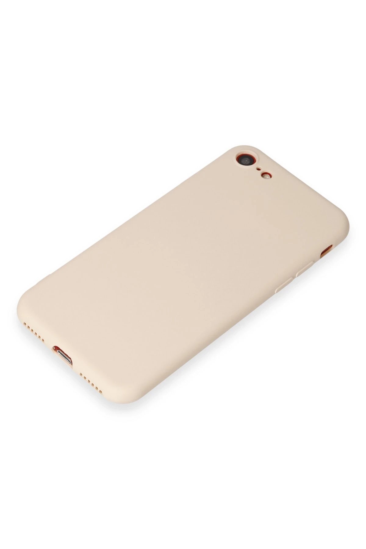 Newface iPhone 7 Kılıf First Silikon - Krem