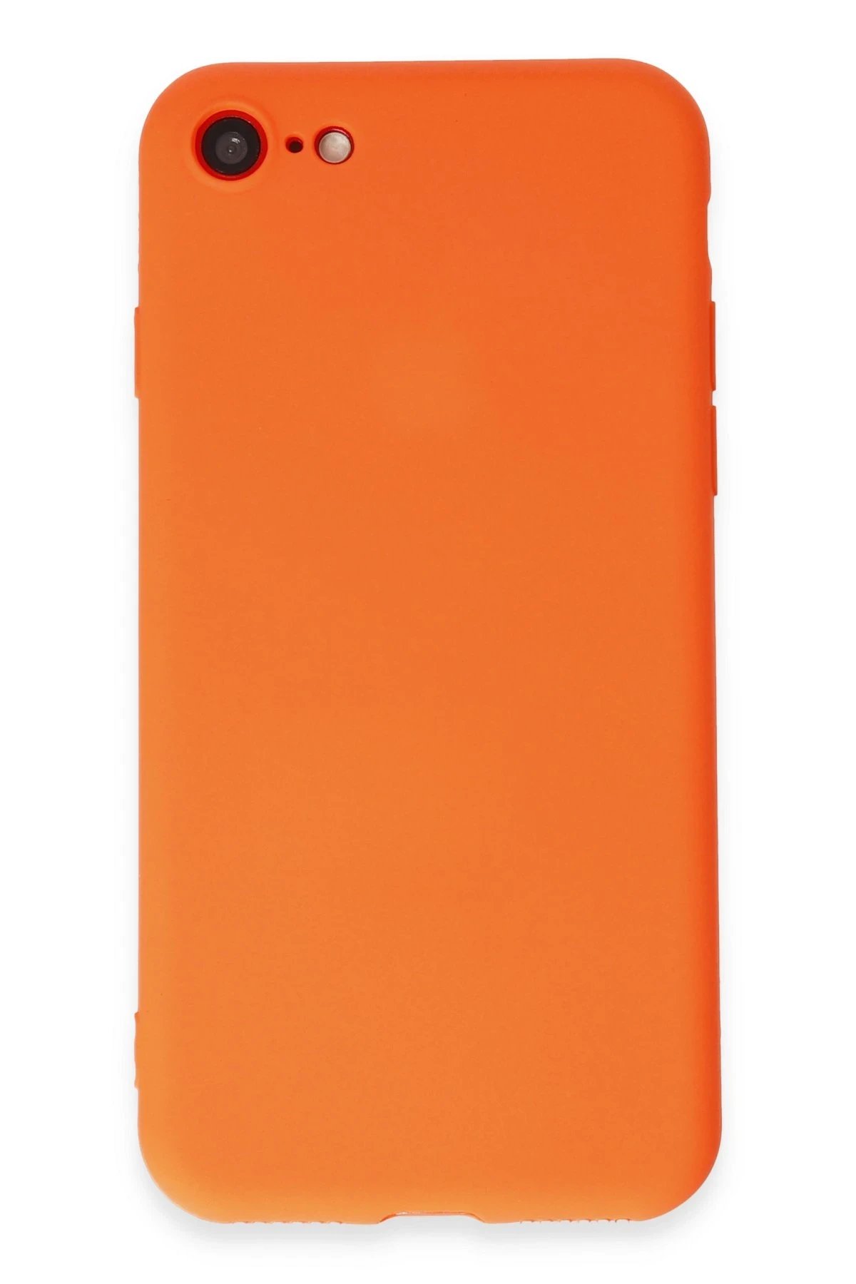 Newface iPhone 7 Kılıf First Silikon - Parlak Turuncu