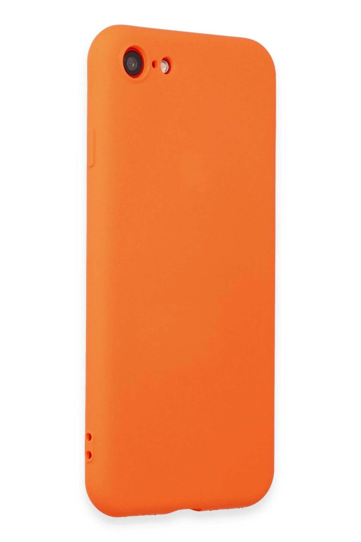 Newface iPhone 7 Kılıf First Silikon - Parlak Turuncu