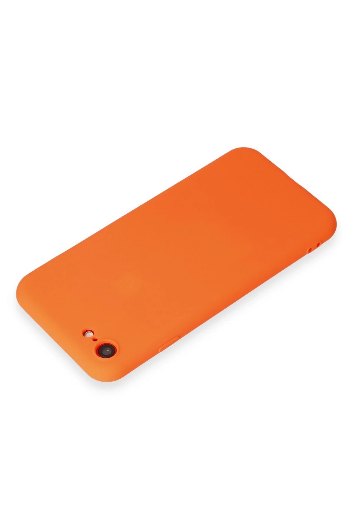 Newface iPhone 7 Kılıf First Silikon - Parlak Turuncu