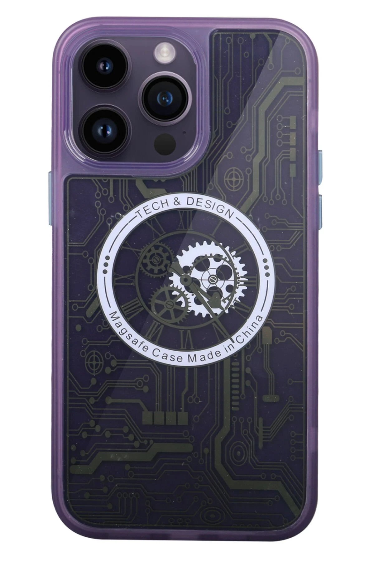 Newface iPhone 14 Pro Kılıf Magic Magneticsafe Silikon - Derin Mor