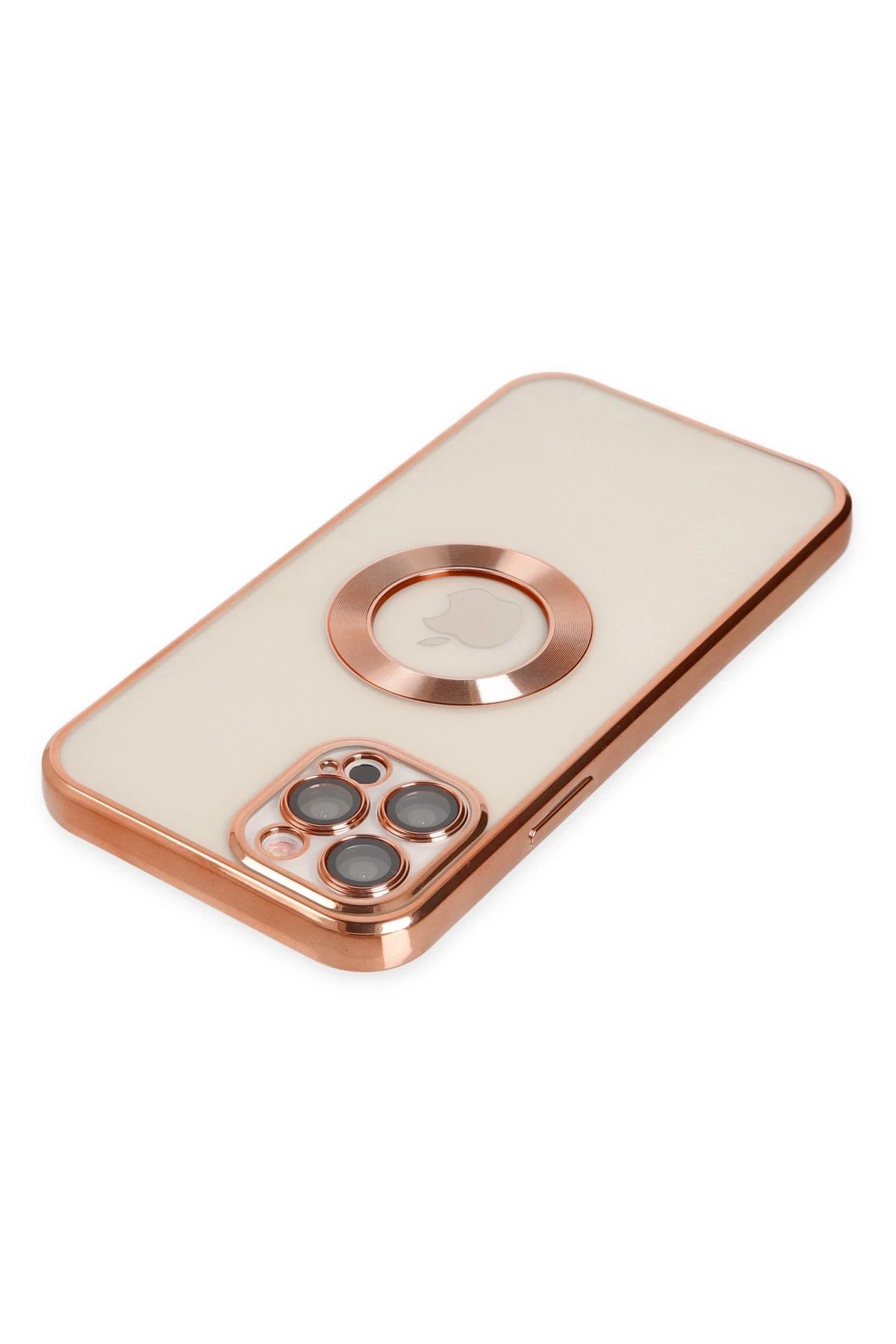 Newface iPhone 12 Pro Max Kılıf Slot Silikon - Rose Gold