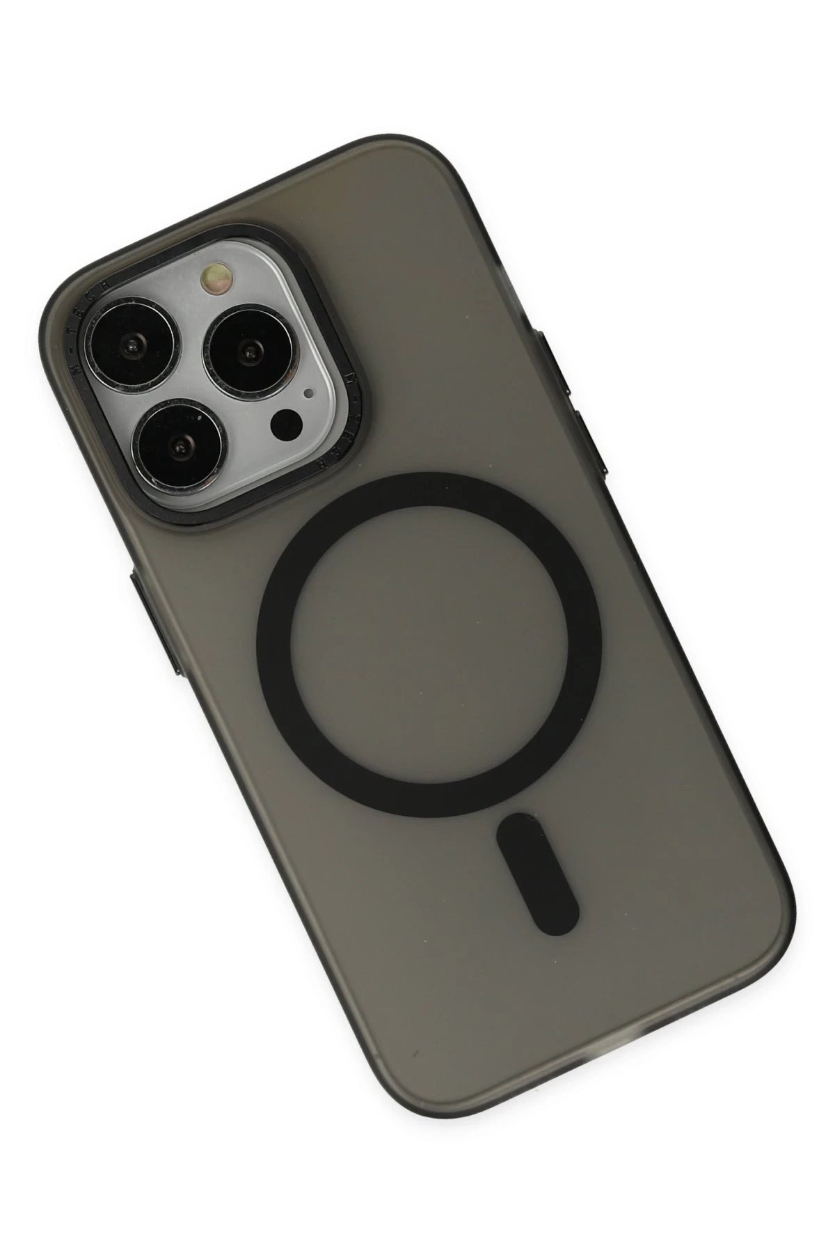 Newface iPhone 13 Pro Kılıf Lodos Magneticsafe Mat Kapak - Siyah