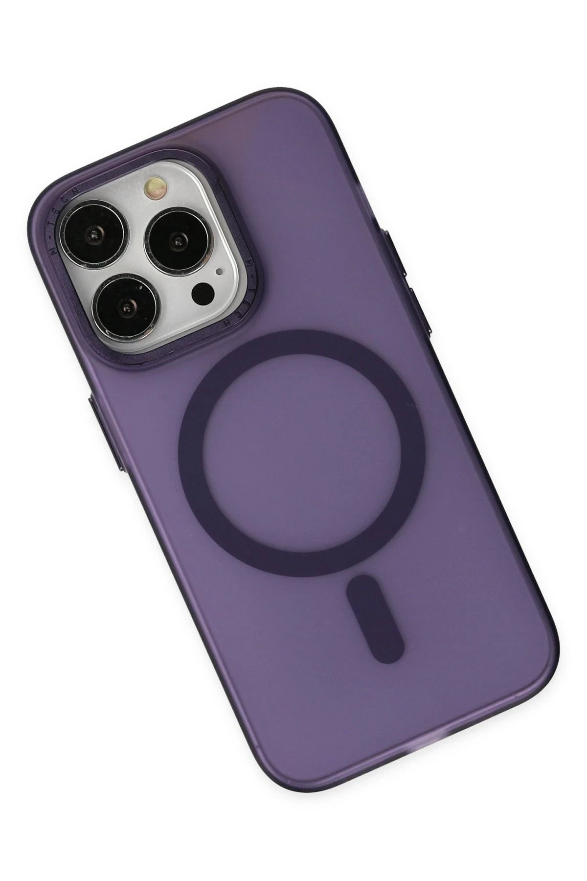 Newface iPhone 13 Pro Kılıf Lodos Magneticsafe Mat Kapak - Mor