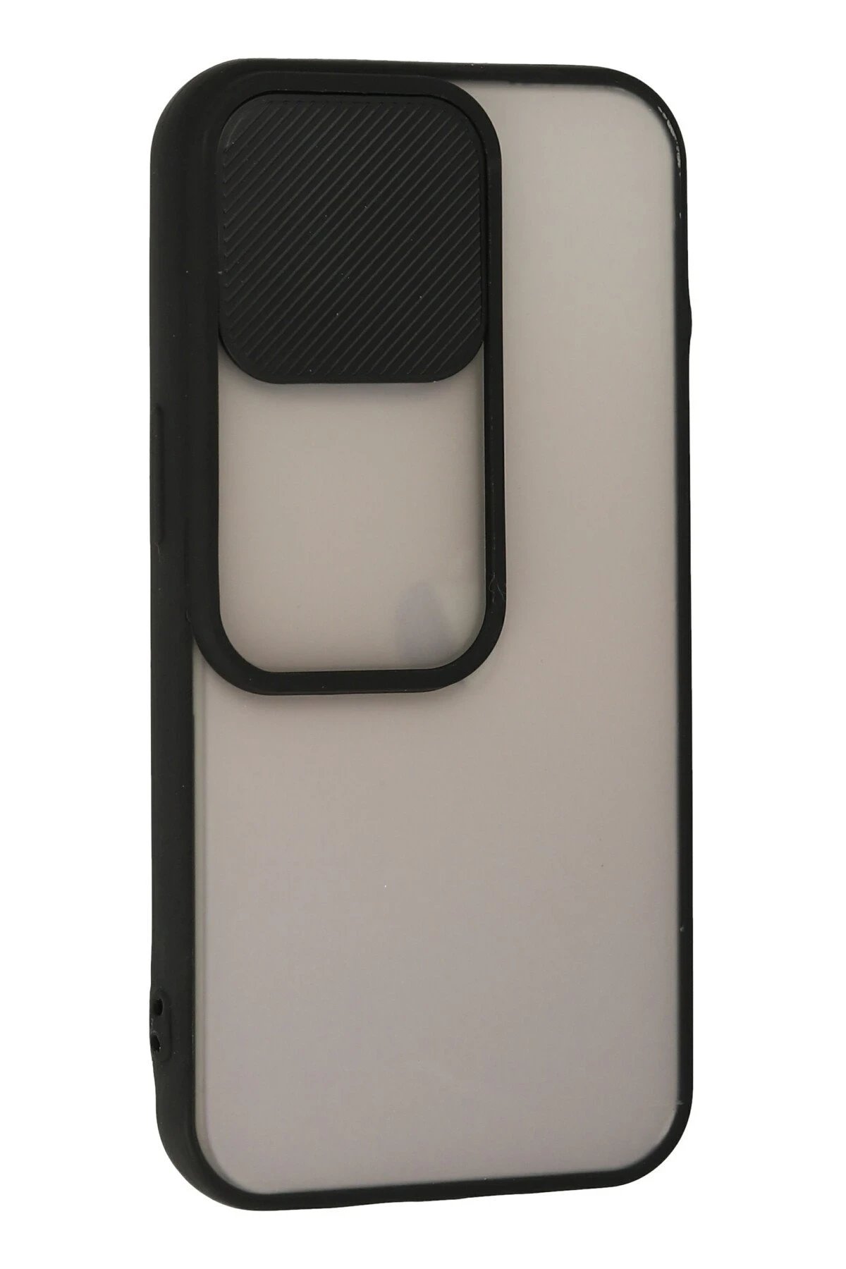 Newface iPhone 13 Pro Kılıf Palm Buzlu Kamera Sürgülü Silikon - Siyah