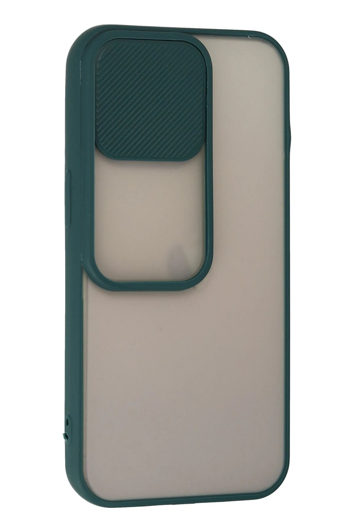 Newface iPhone 13 Pro Kılıf Palm Buzlu Kamera Sürgülü Silikon - Yeşil