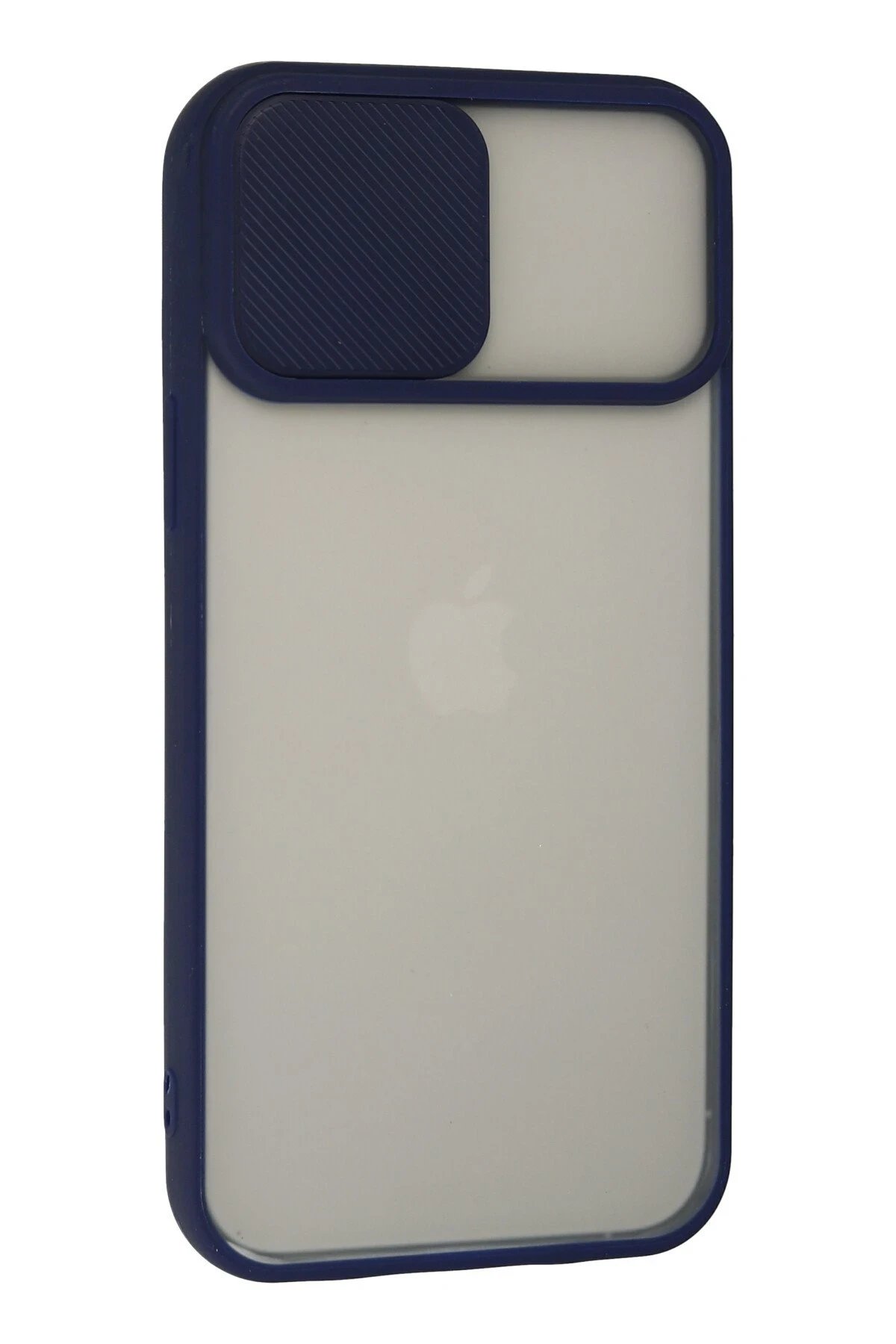 Newface iPhone 13 Pro Max Kılıf Palm Buzlu Kamera Sürgülü Silikon - Lacivert