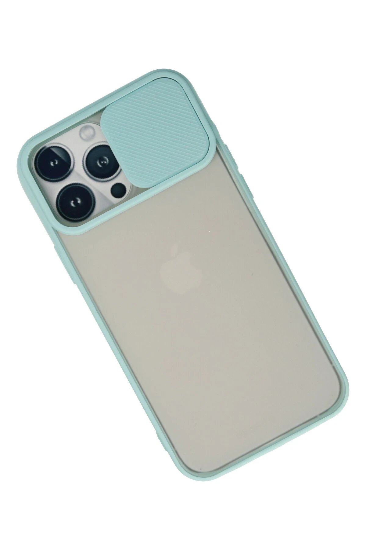 Newface iPhone 13 Pro Max Kılıf Palm Buzlu Kamera Sürgülü Silikon uaz