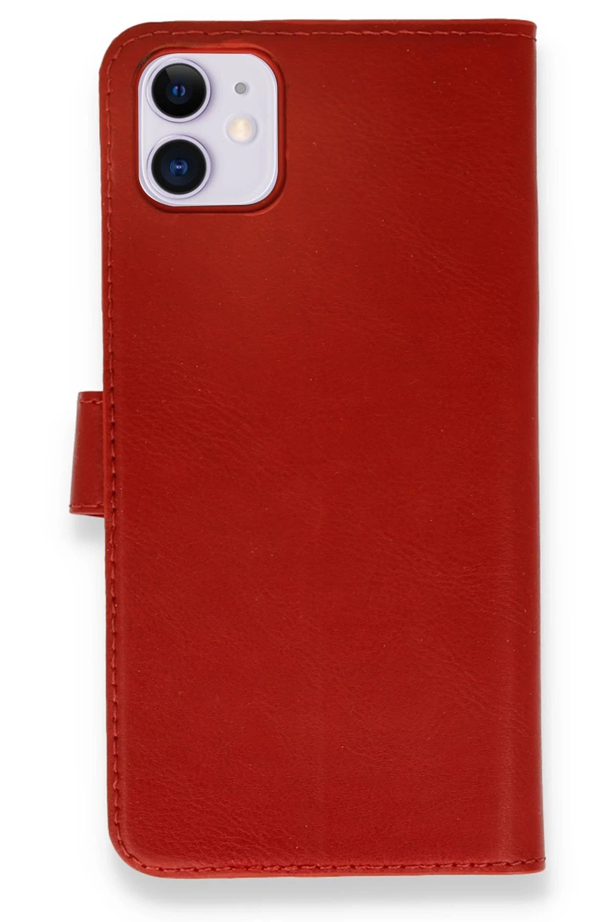 Newface iPhone 12 Mini Kılıf Trend S Plus Kapaklı Kılıf - Kırmızı