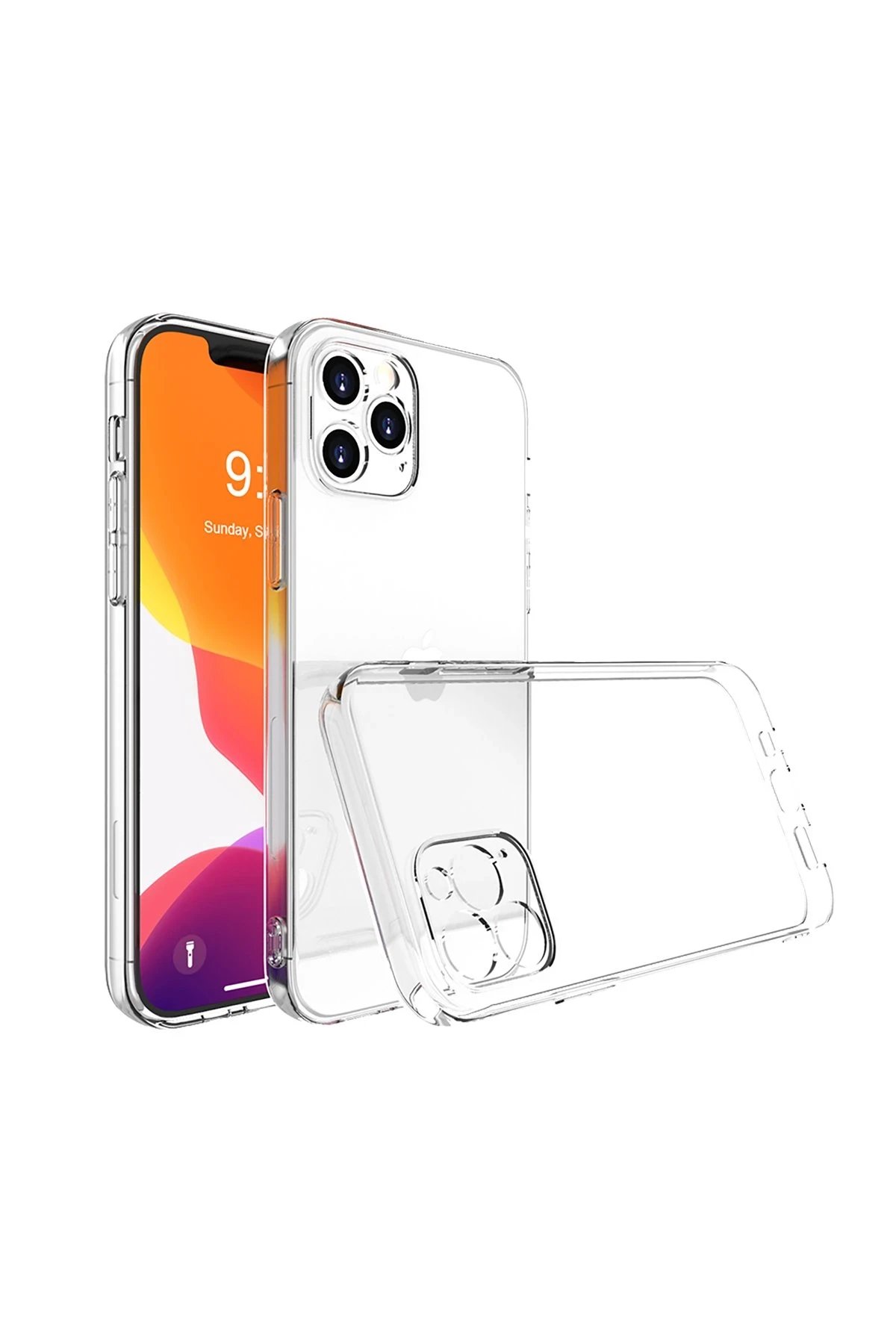 Newface iPhone 13 Pro Kılıf Lüx Şeffaf Silikon