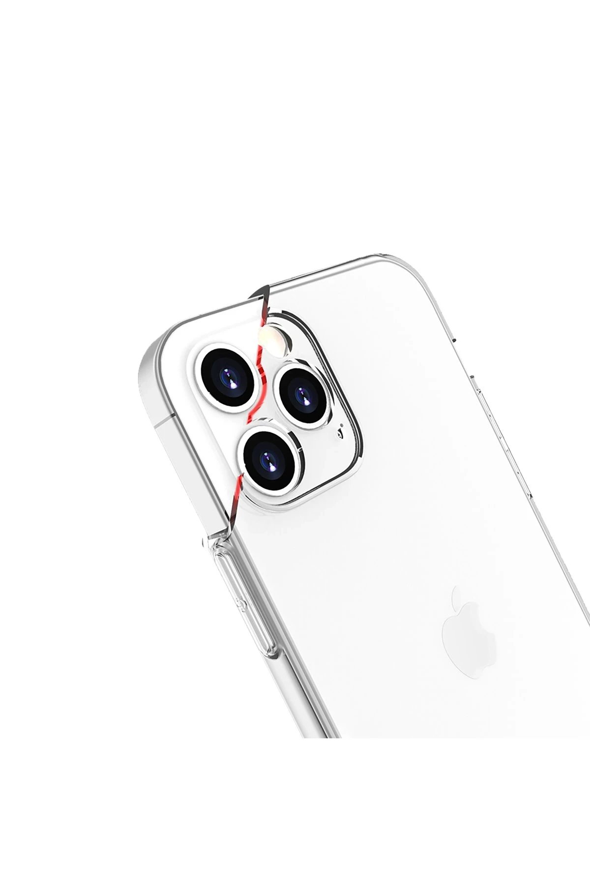 Newface iPhone 13 Pro Kılıf Lüx Şeffaf Silikon