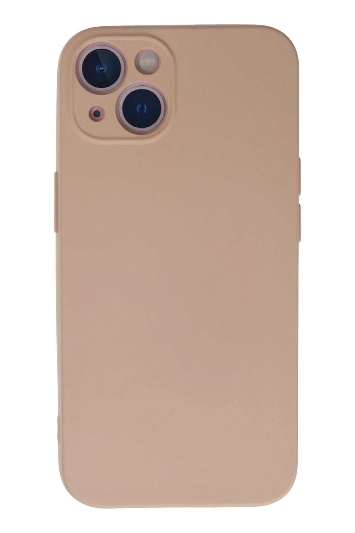 Newface iPhone 13 Mini Kılıf Nano içi Kadife Silikon - Pudra