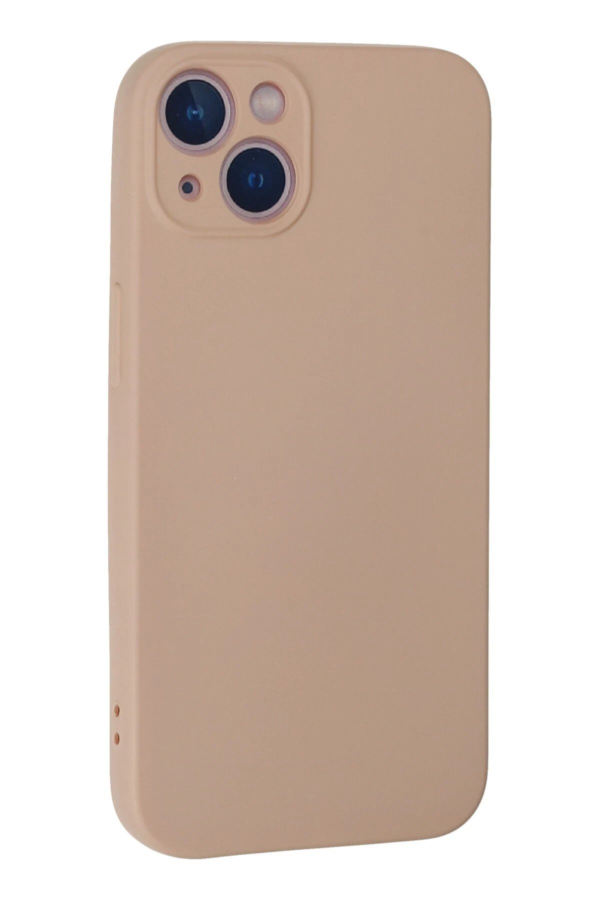 Newface iPhone 13 Mini Kılıf Nano içi Kadife Silikon - Pudra