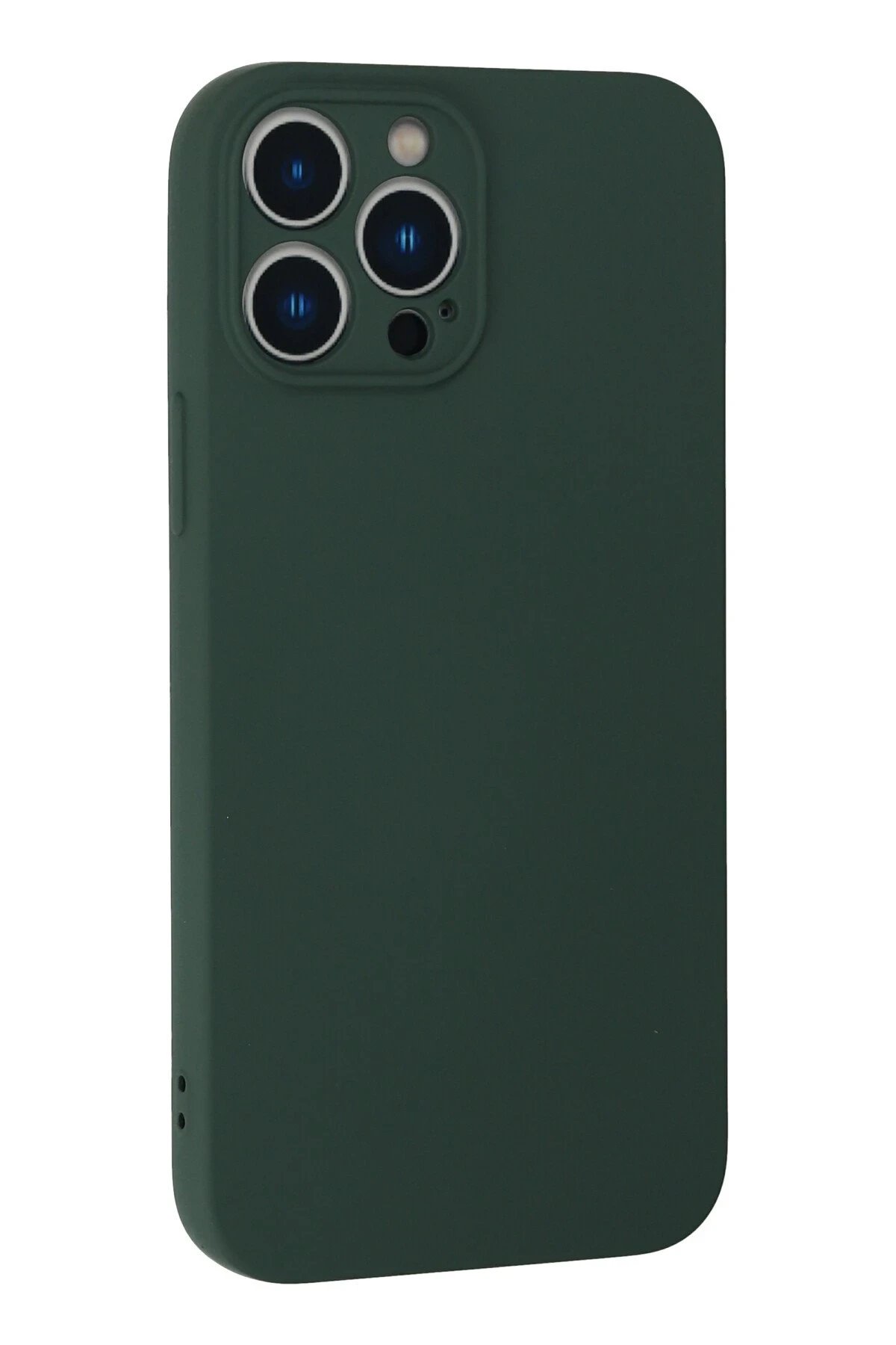 Newface iPhone 13 Pro Kılıf Nano içi Kadife Silikon - Koyu Yeşil