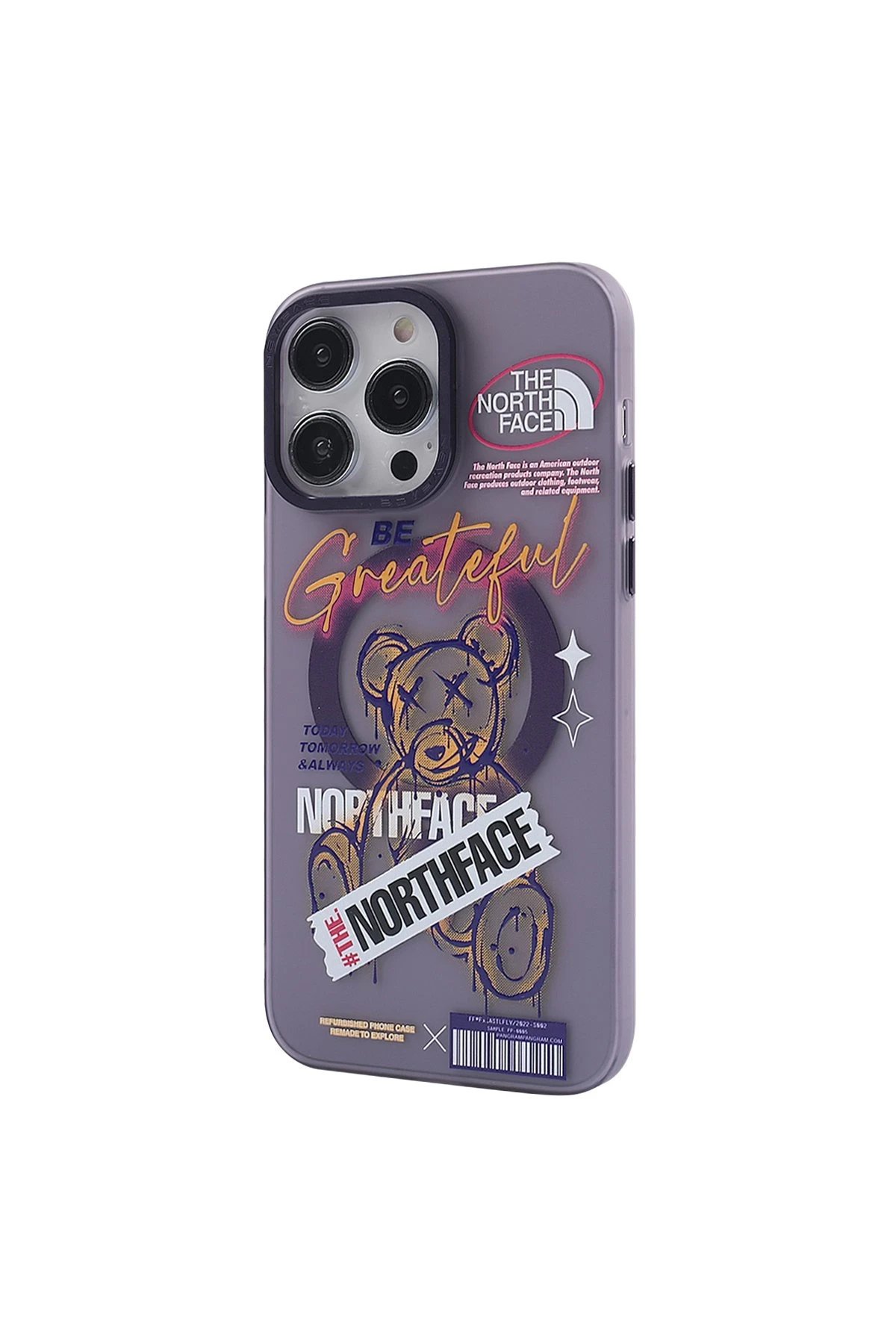 Newface iPhone 14 Pro Kılıf Apollo Magneticsafe Desenli Kapak - Apollo Mor - 2