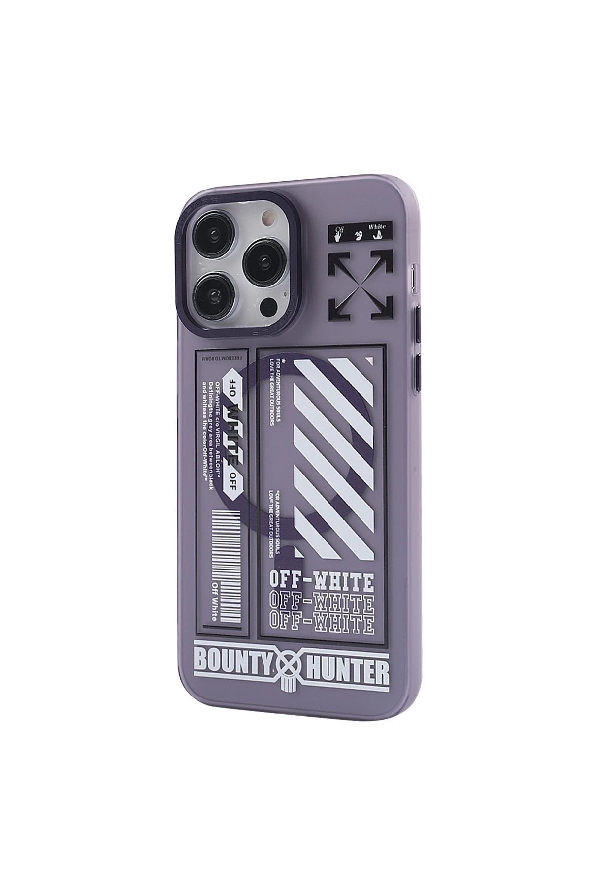 Newface iPhone 14 Pro Max Kılıf Apollo Magneticsafe Desenli Kapak - Apollo Mor - 1