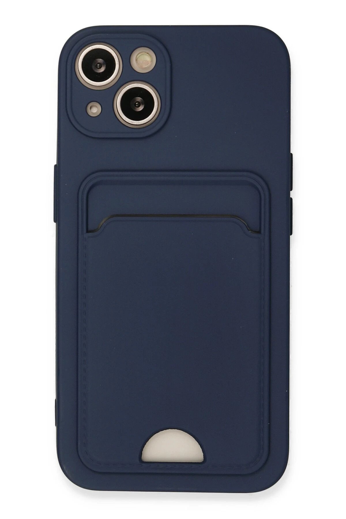 Newface iPhone 13 Kılıf Kelvin Kartvizitli Silikon - Lacivert