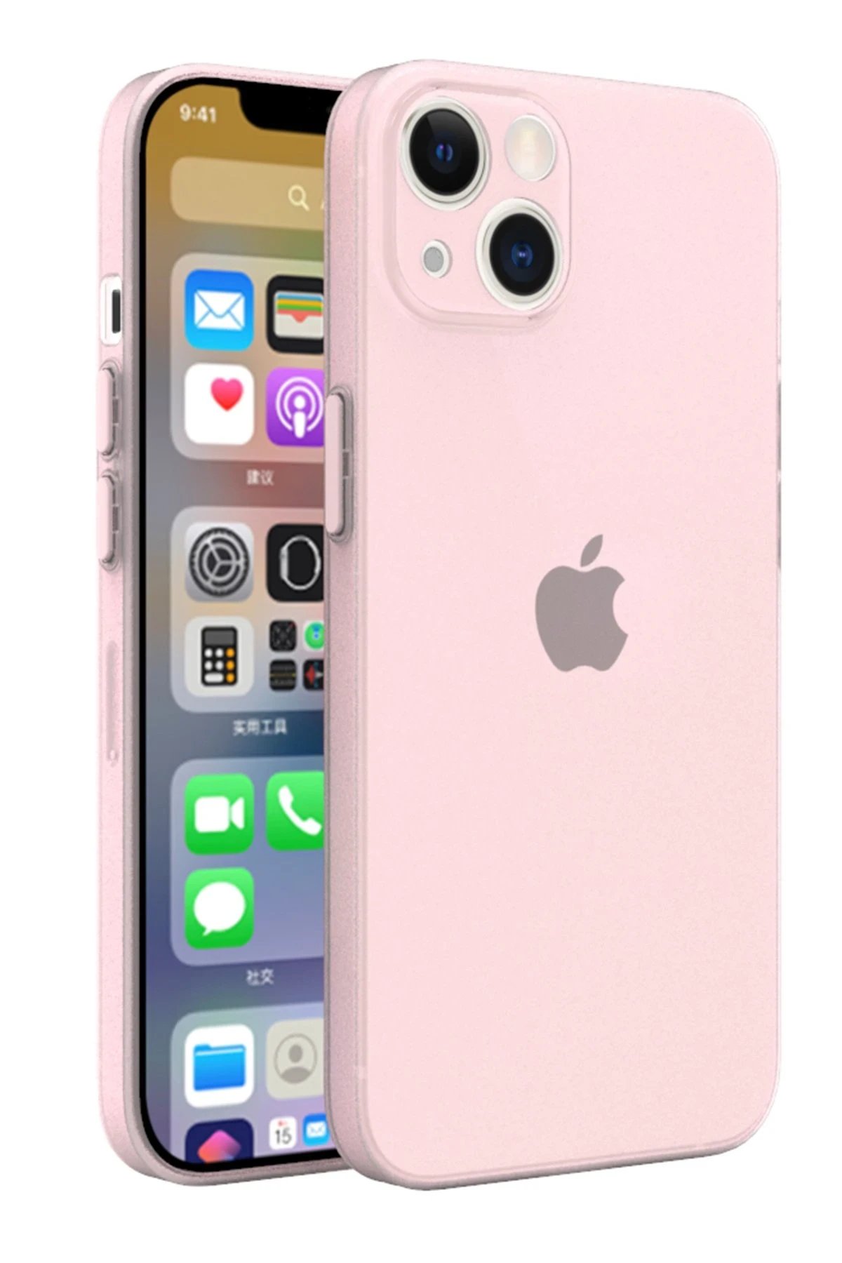 Newface iPhone 13 Mini Kılıf Puma Silikon - Pembe