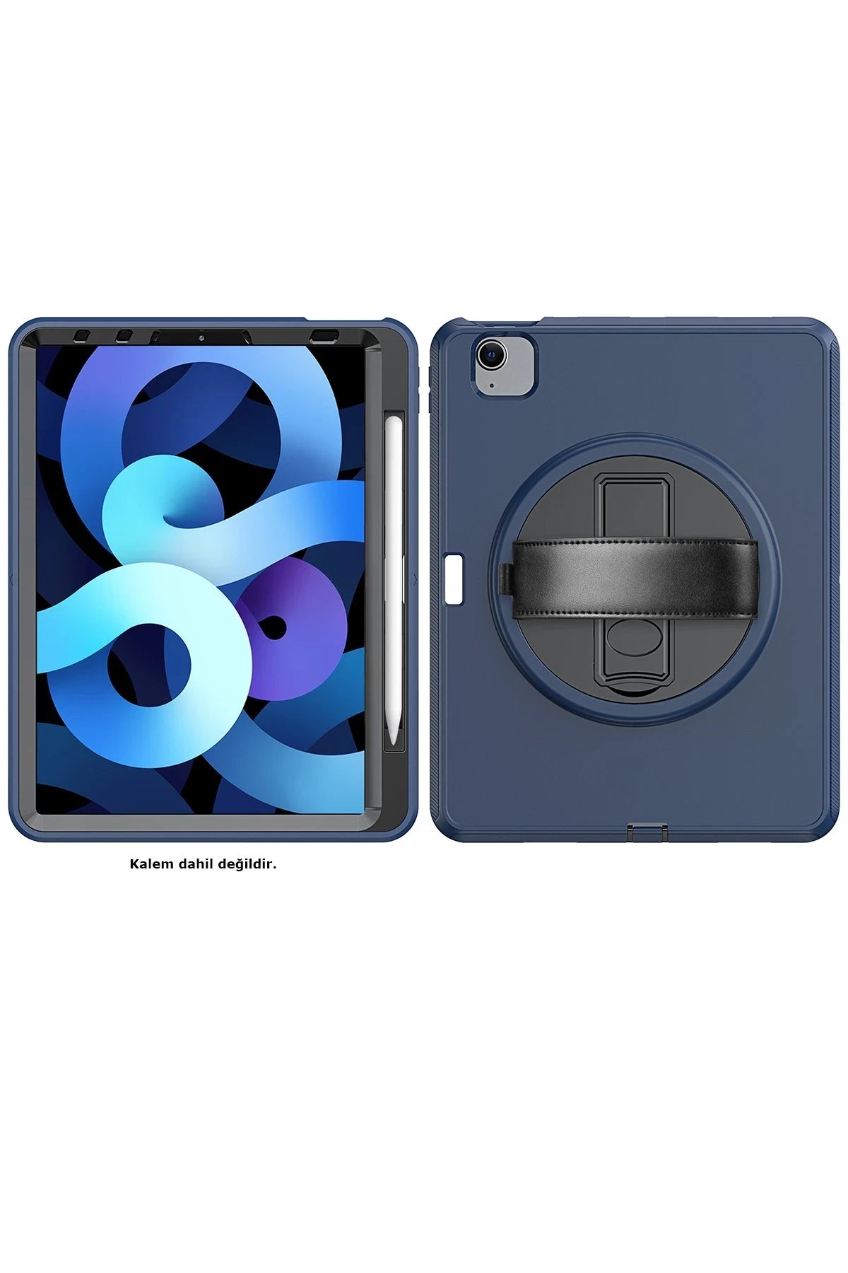 Newface iPad 2022 10.9 (10.nesil) Kılıf Hand Strap Tablet Kılıfı - Lacivert