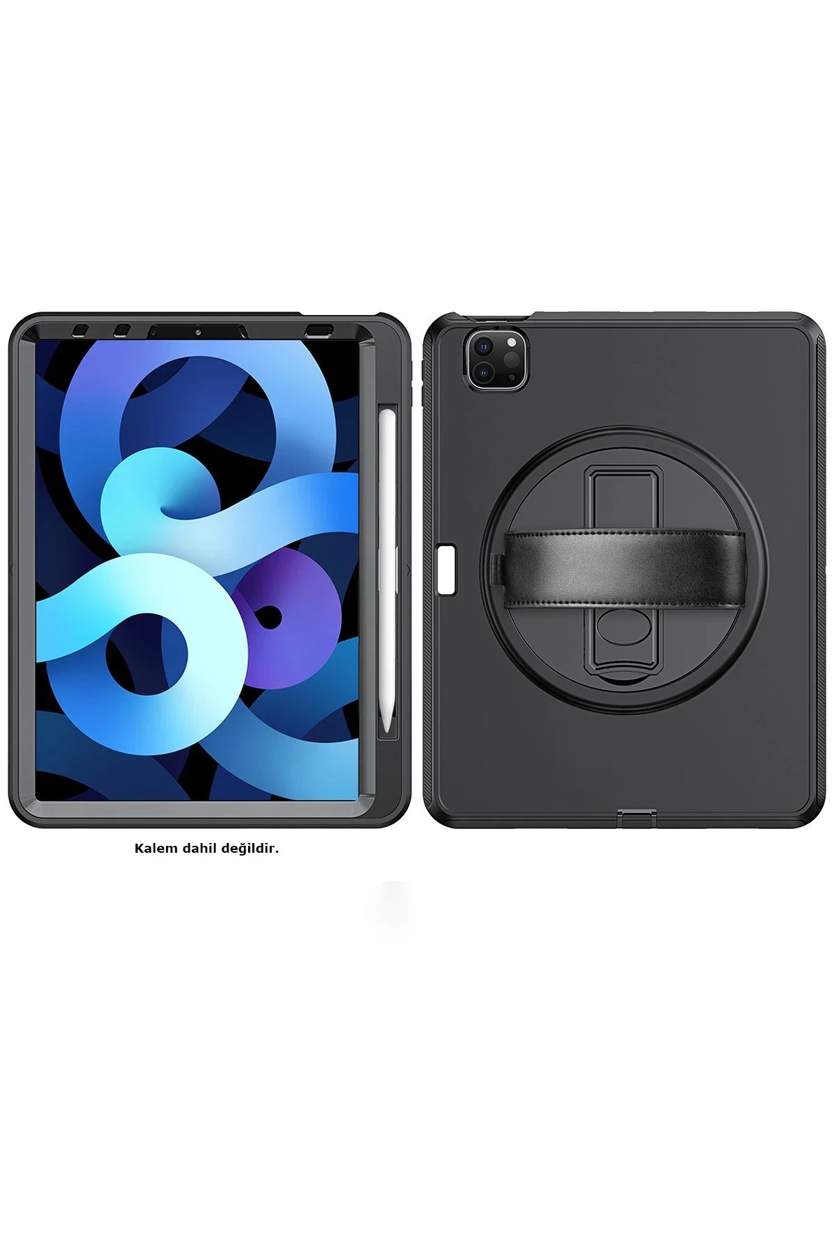 Newface iPad Pro 11 (2018) Kılıf Hand Strap Tablet Kılıfı - Siyah