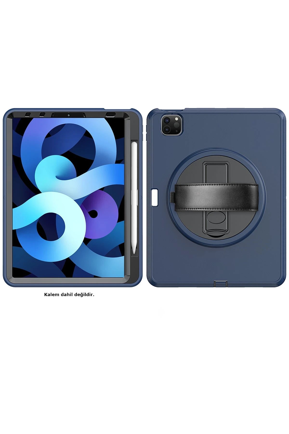 Newface iPad Pro 11 (2018) Kılıf Hand Strap Tablet Kılıfı - Lacivert