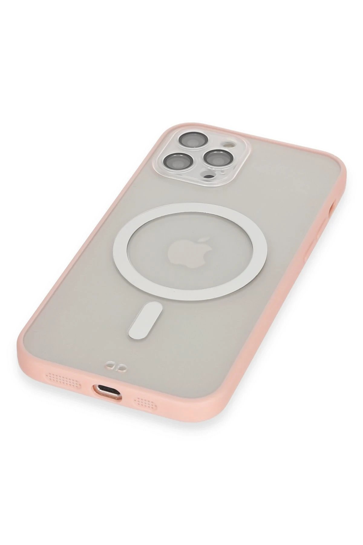 Newface iPhone 12 Pro Kılıf Grand Magneticsafe Kapak - Pembe