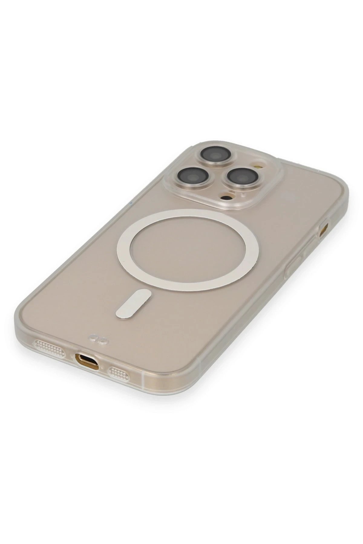 Newface iPhone 13 Pro Max Kılıf Grand Magneticsafe Kapak - Şeffaf