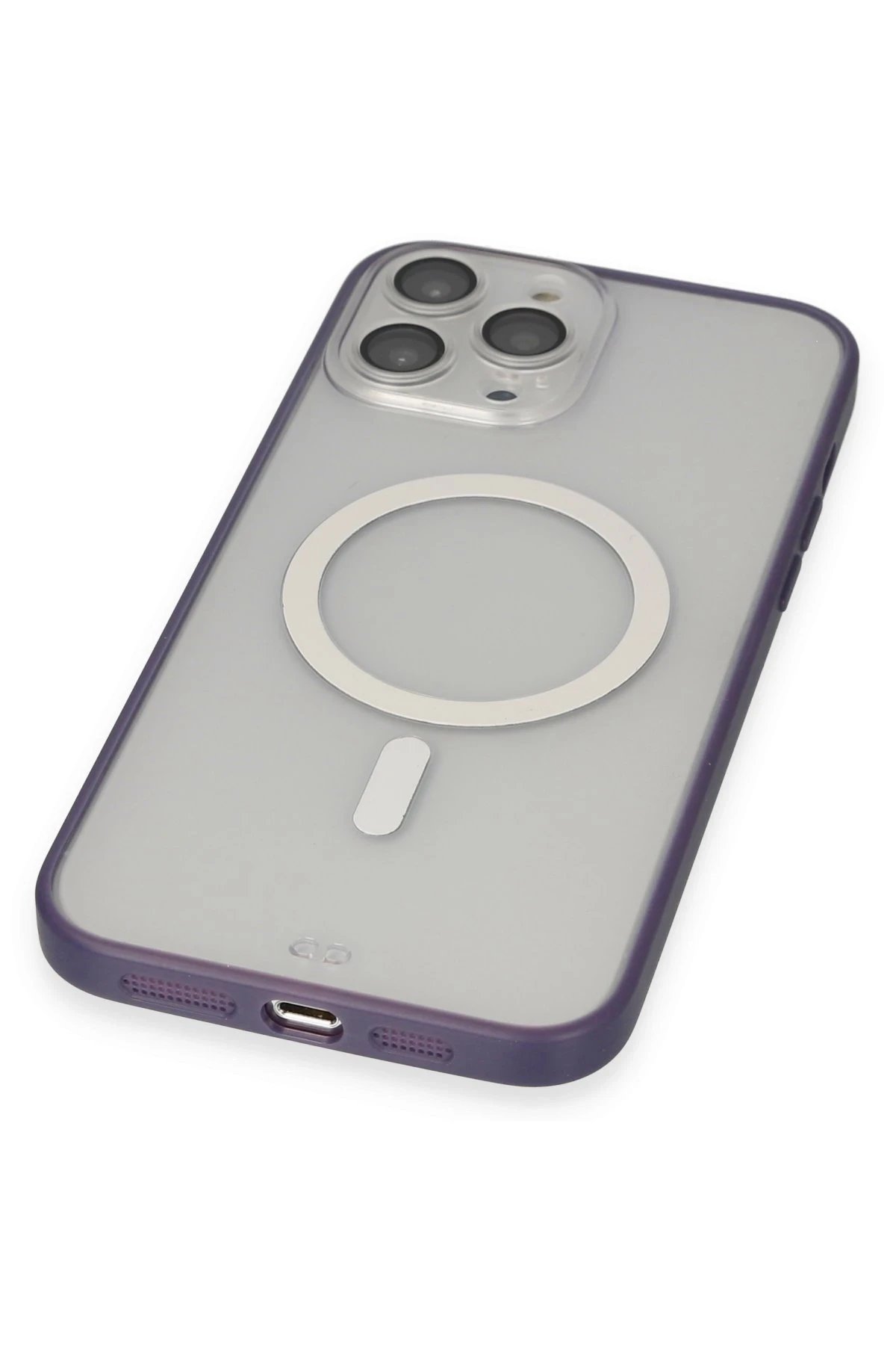 Newface iPhone 14 Pro Max Kılıf Grand Magneticsafe Kapak - Mor