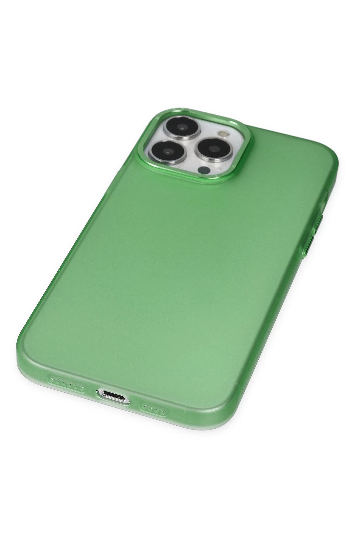 Newface iPhone 13 Pro Kılıf Modos Metal Kapak - Koyu Yeşil