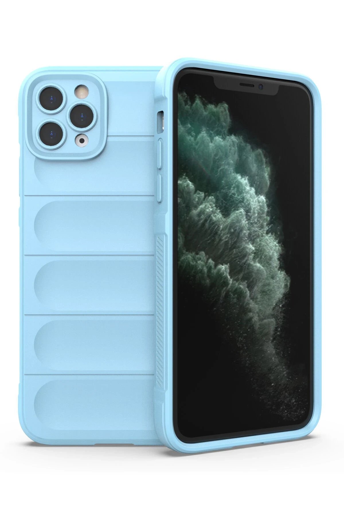 Newface iPhone 11 Pro Kılıf Optimum Silikon - Sky Blue