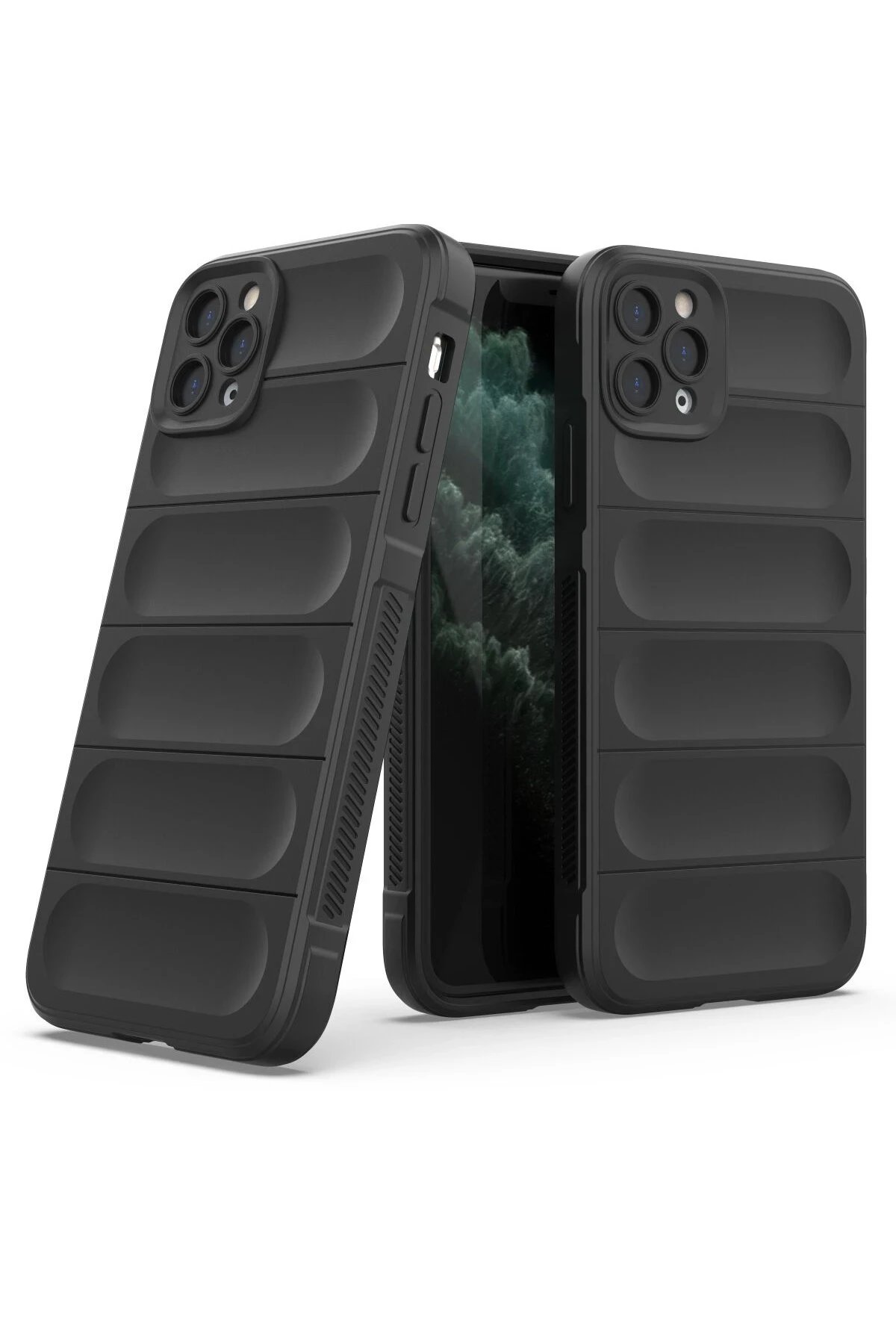 Newface iPhone 11 Pro Max Kılıf Optimum Silikon - Siyah