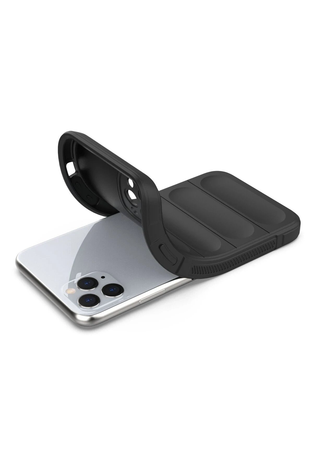 Newface iPhone 11 Pro Max Kılıf Optimum Silikon - Siyah