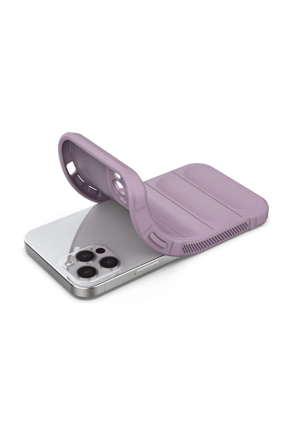 Newface iPhone 12 Pro Kılıf Optimum Silikon - Mor