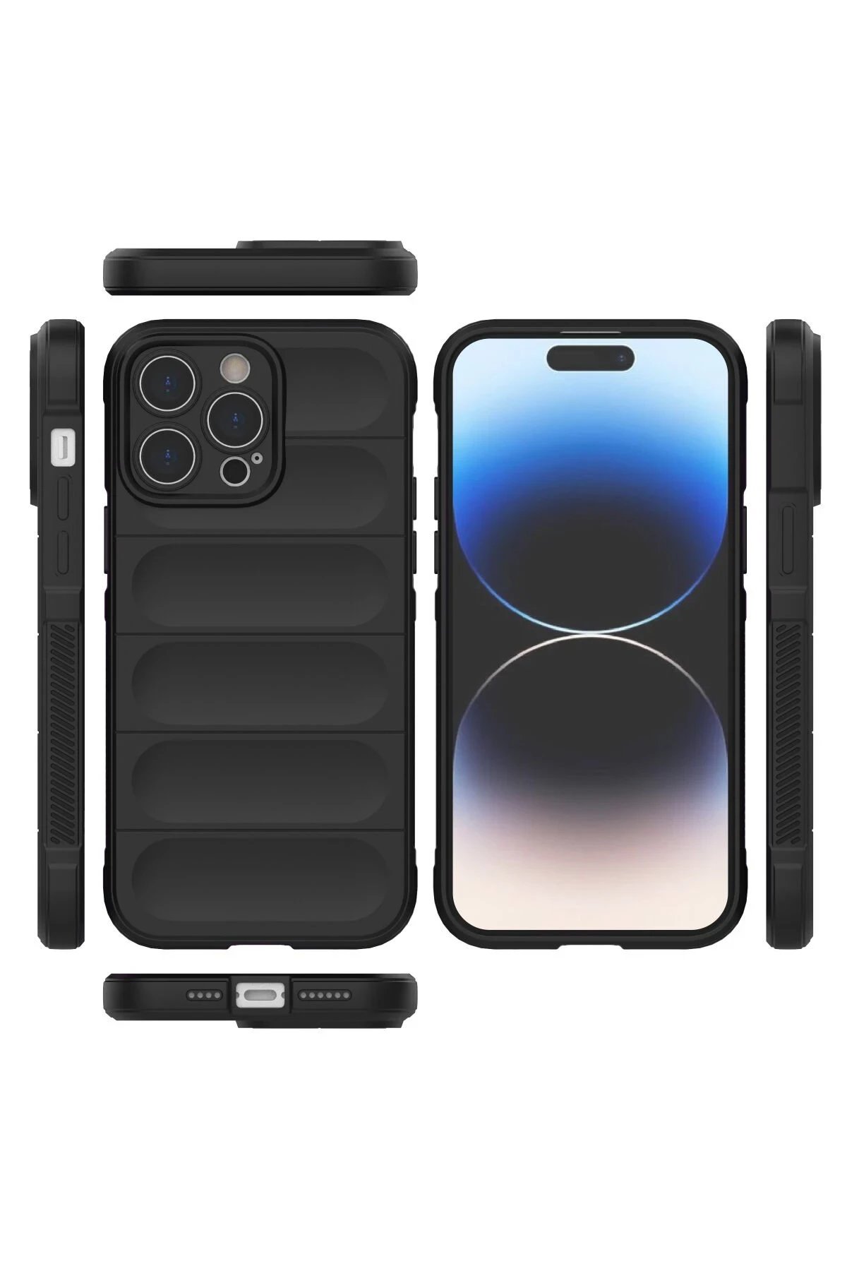 Newface iPhone 13 Pro Kılıf Optimum Silikon - Siyah