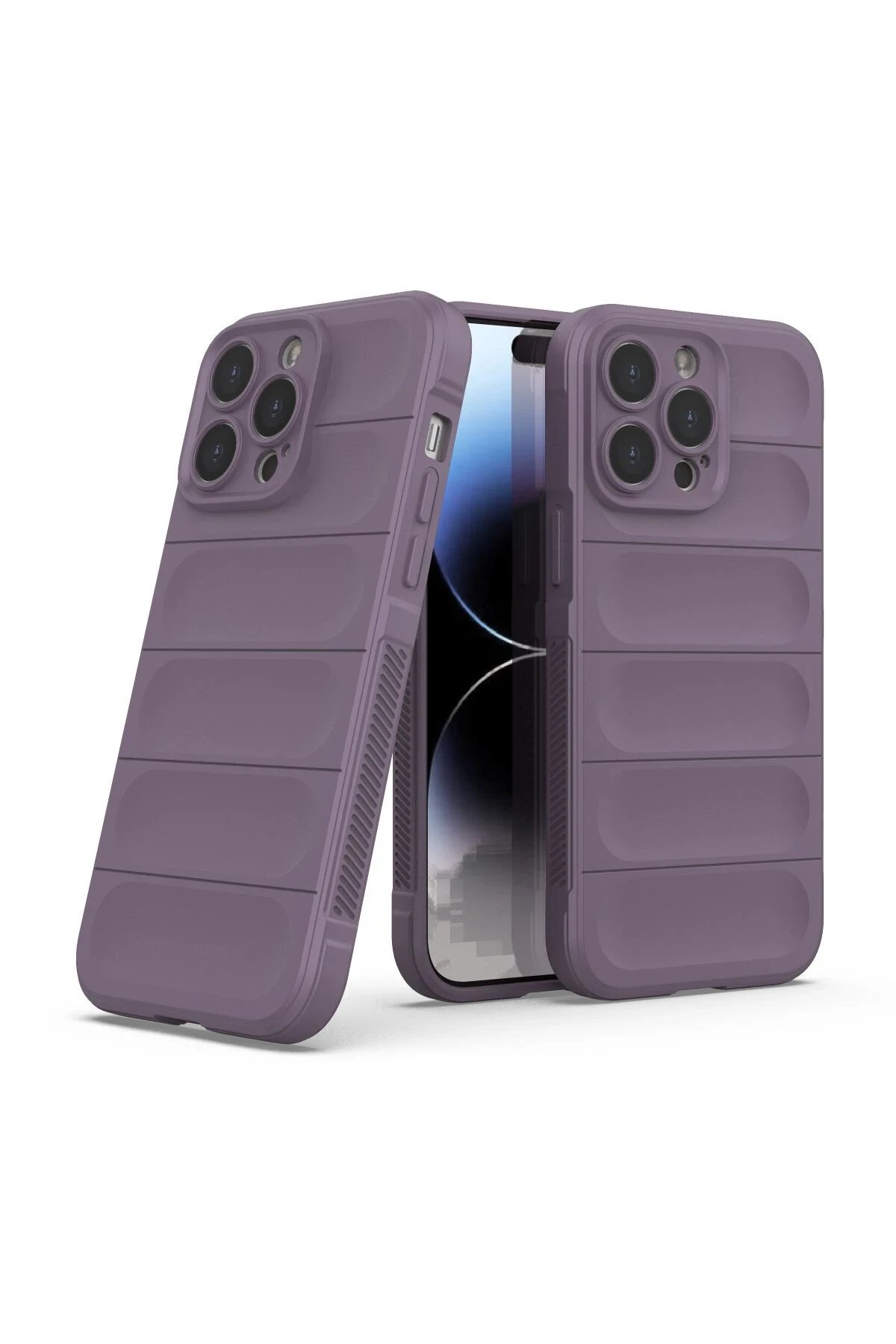 Newface iPhone 13 Pro Kılıf Optimum Silikon - Mor