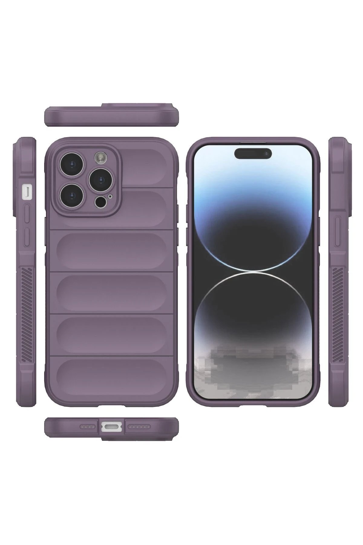 Newface iPhone 13 Pro Kılıf Optimum Silikon - Mor