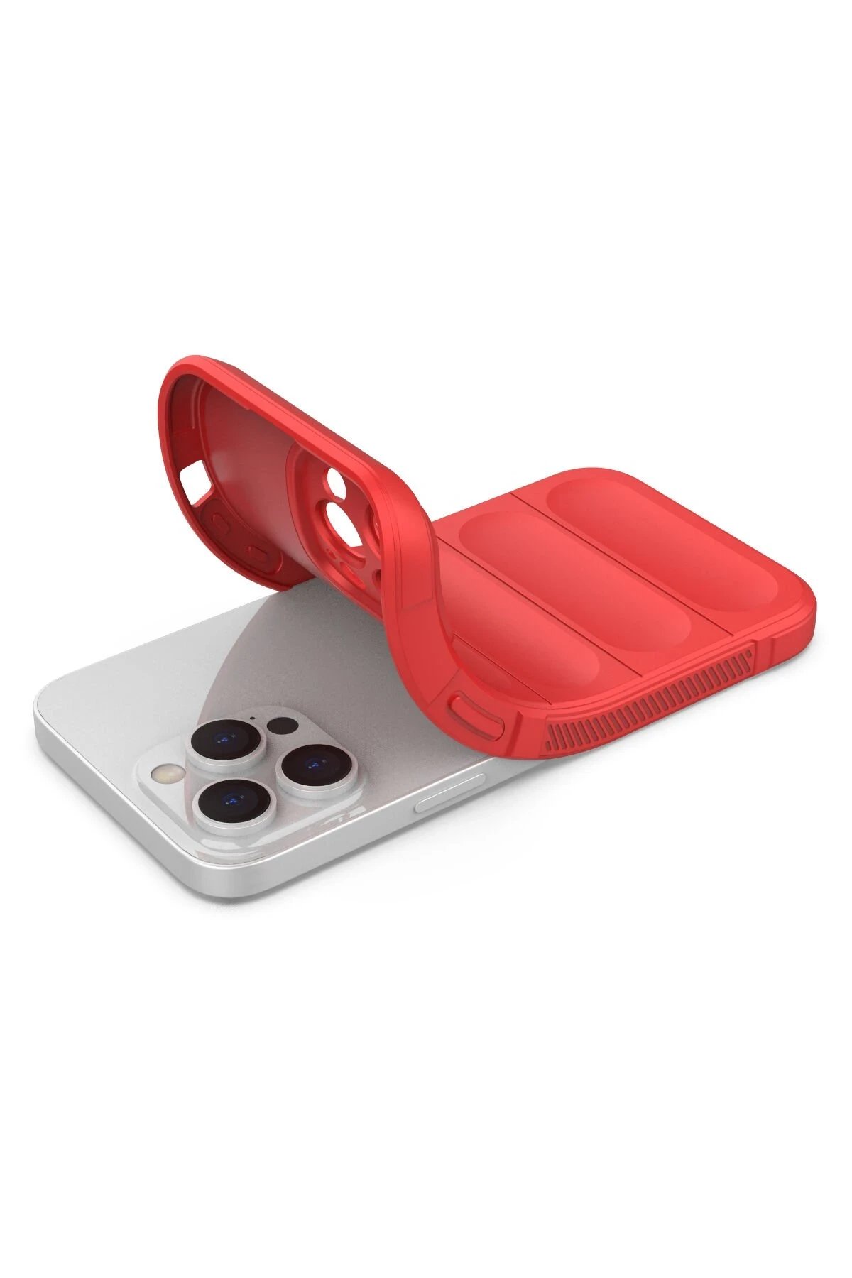 Newface iPhone 14 Pro Kılıf Optimum Silikon - Kırmızı