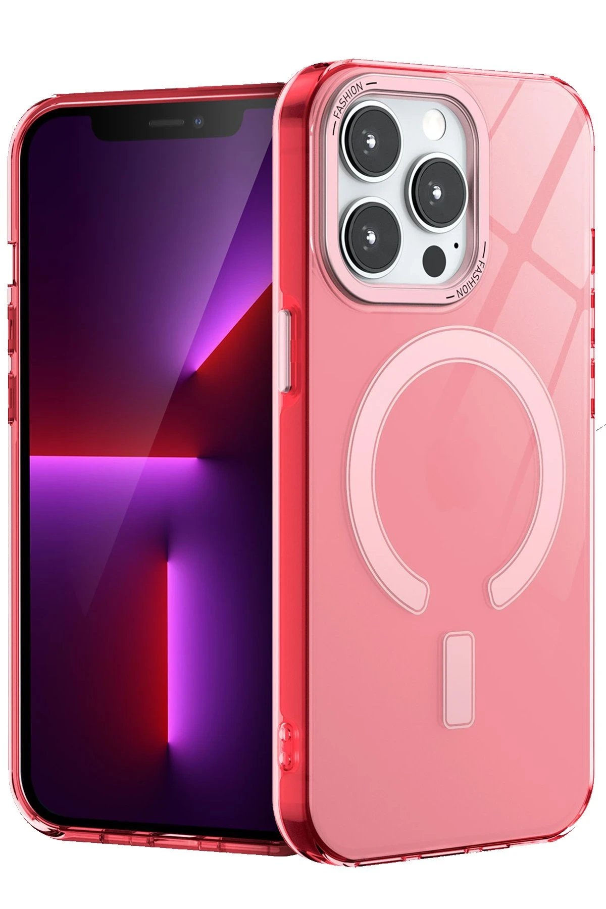 Newface iPhone 14 Pro Kılıf Troy Magsafe Kapak - Pembe