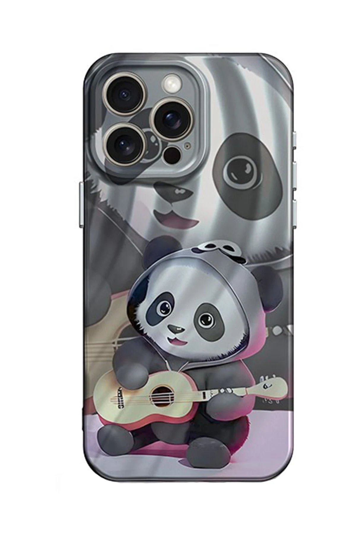 Newface iPhone 14 Pro Kılıf Crew Desenli Kapak - Panda