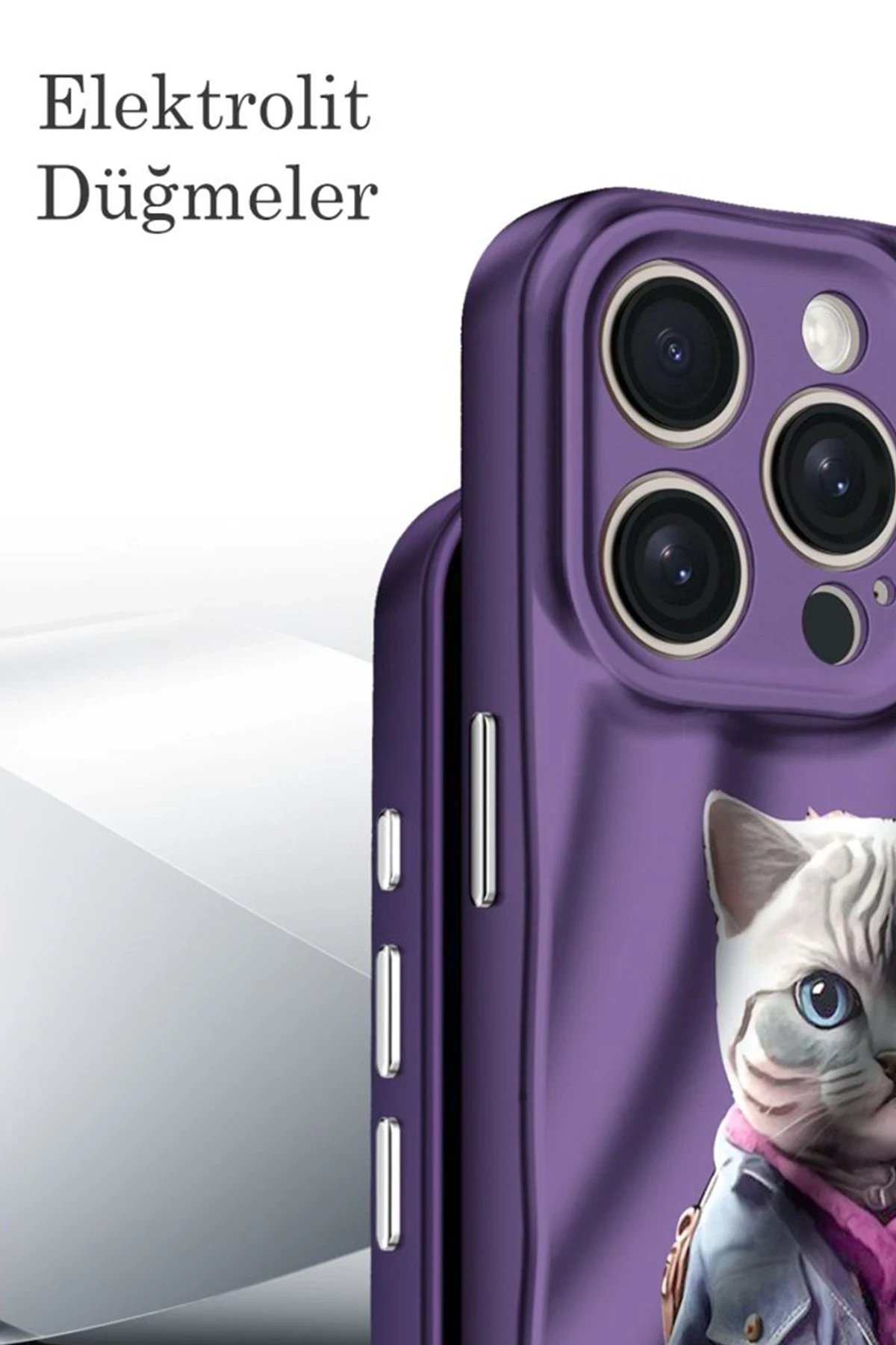 Newface iPhone 15 Kılıf Crew Desenli Kapak - Galata Kulesi