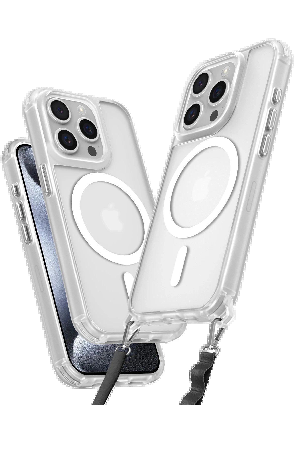 Newface iPhone 14 Pro Max Kılıf Enka Magsafe Silikon Kılıf - Şeffaf