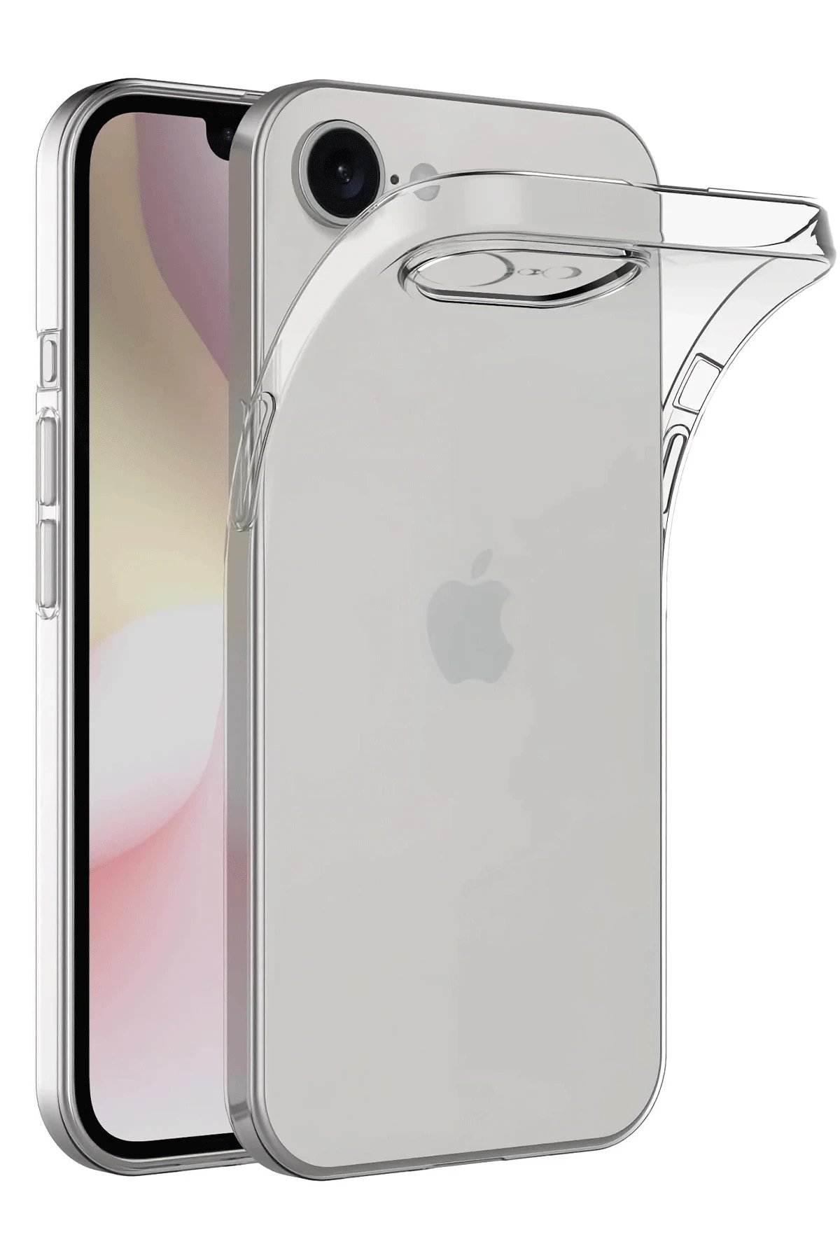 Newface iPhone 16E Kılıf Lüx Şeffaf Silikon