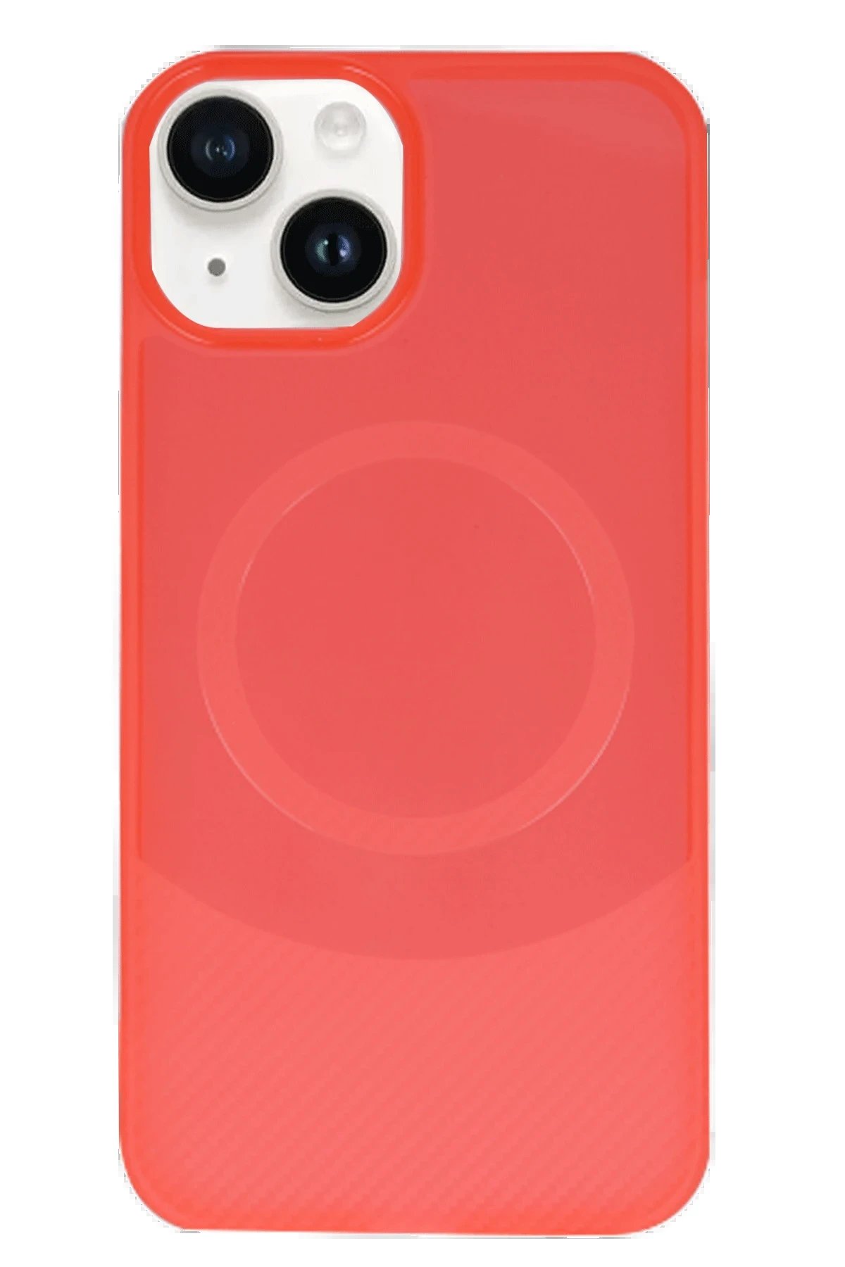 Newface iPhone 14 Kılıf Maya Karbon Kapak - Kırmızı