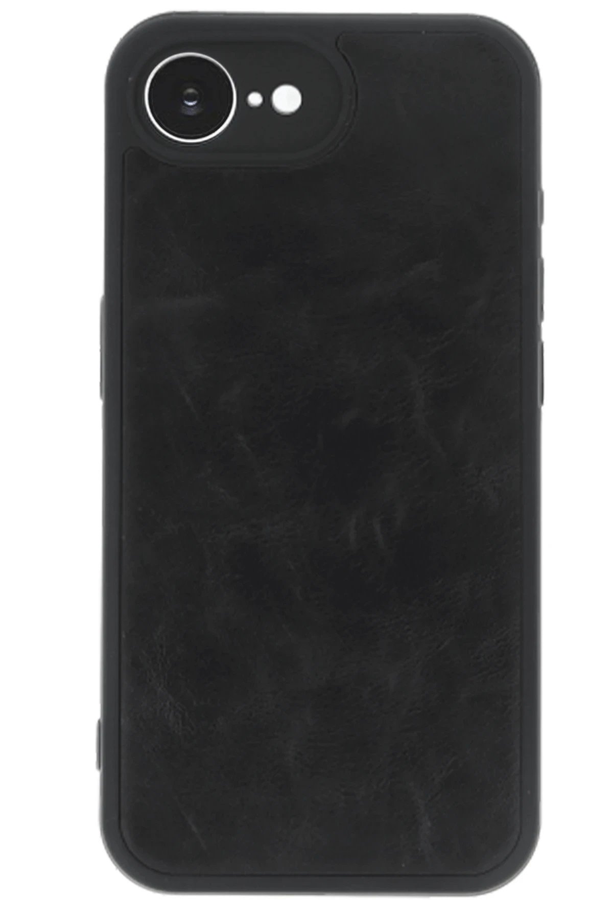 Newface iPhone 16E Kılıf Aras Deri Kapak - Siyah