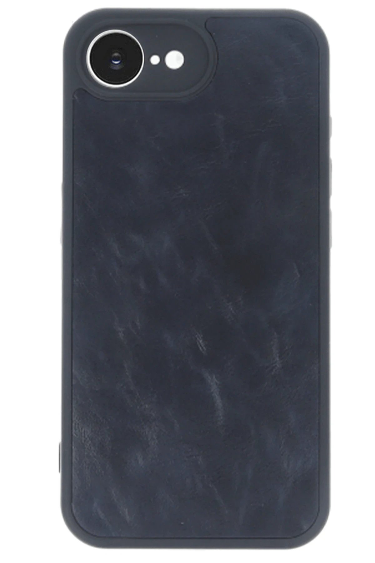 Newface iPhone 16E Kılıf Aras Deri Kapak - Lacivert