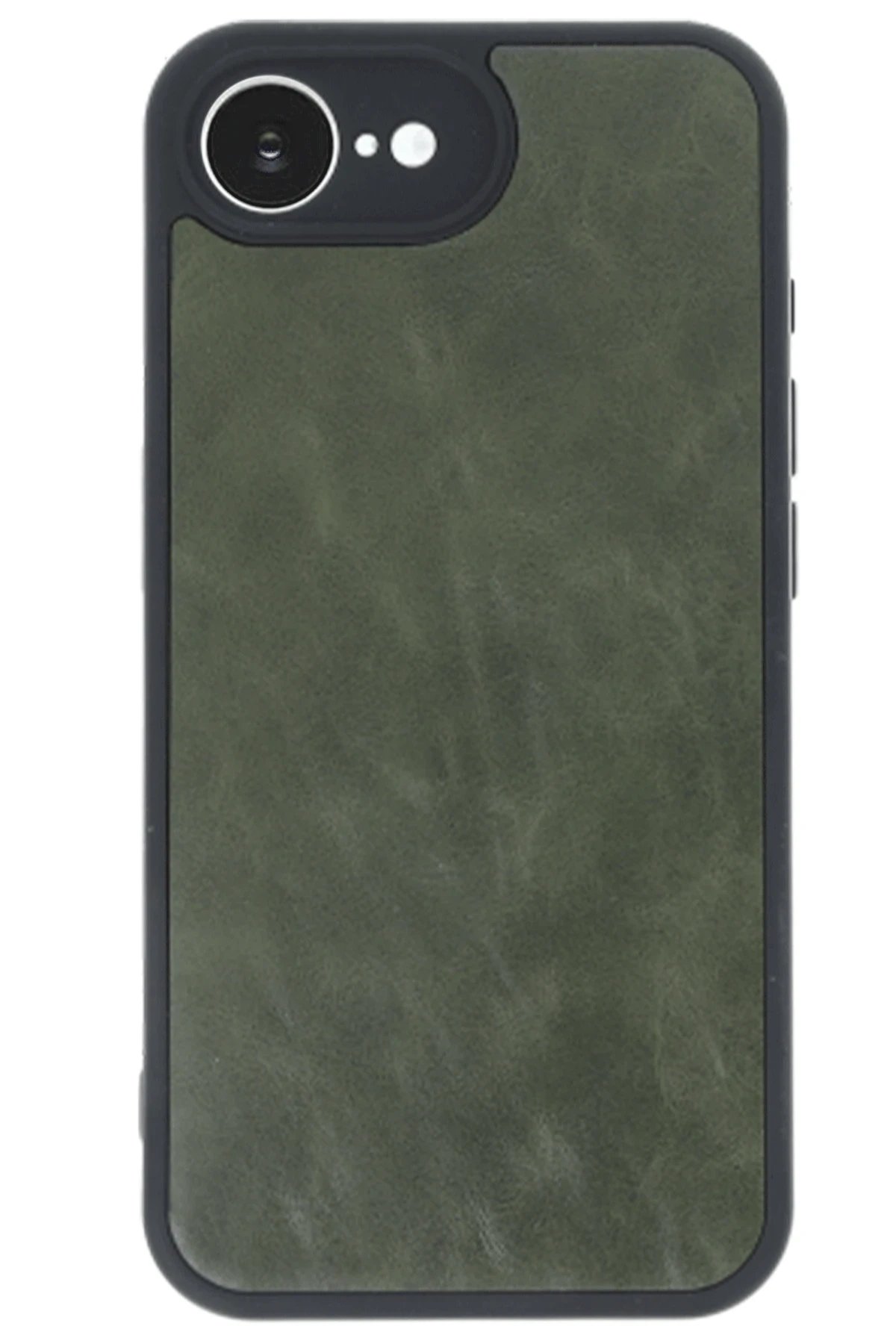 Newface iPhone 16E Kılıf Aras Deri Kapak - Koyu Yeşil