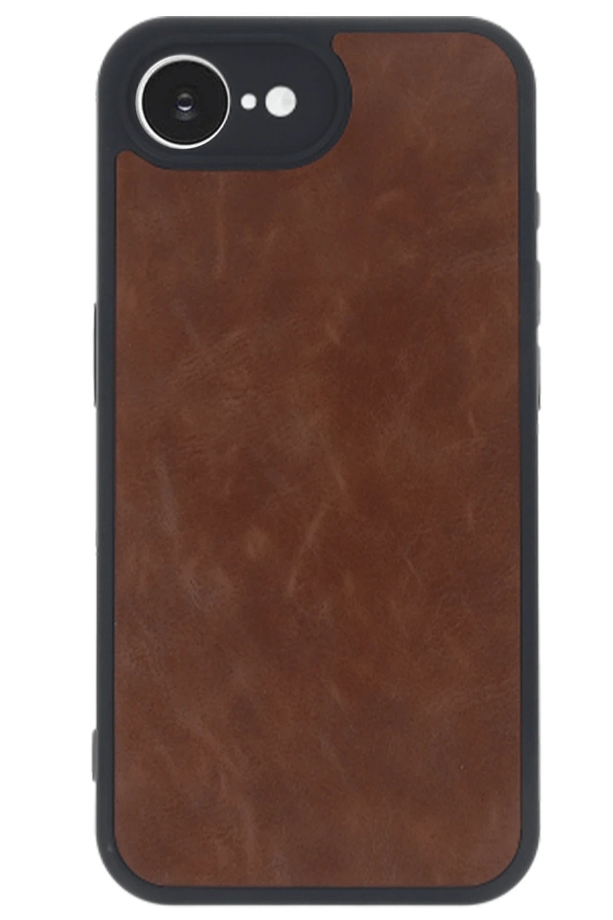 Newface iPhone 16E Kılıf Aras Deri Kapak - Taba