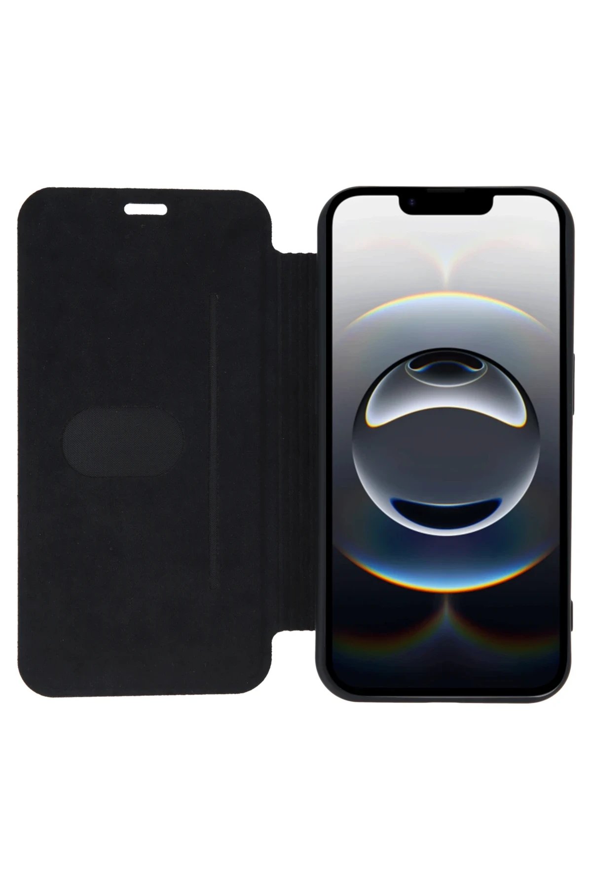 Newface iPhone 16E Kılıf Flip Cover - Lacivert