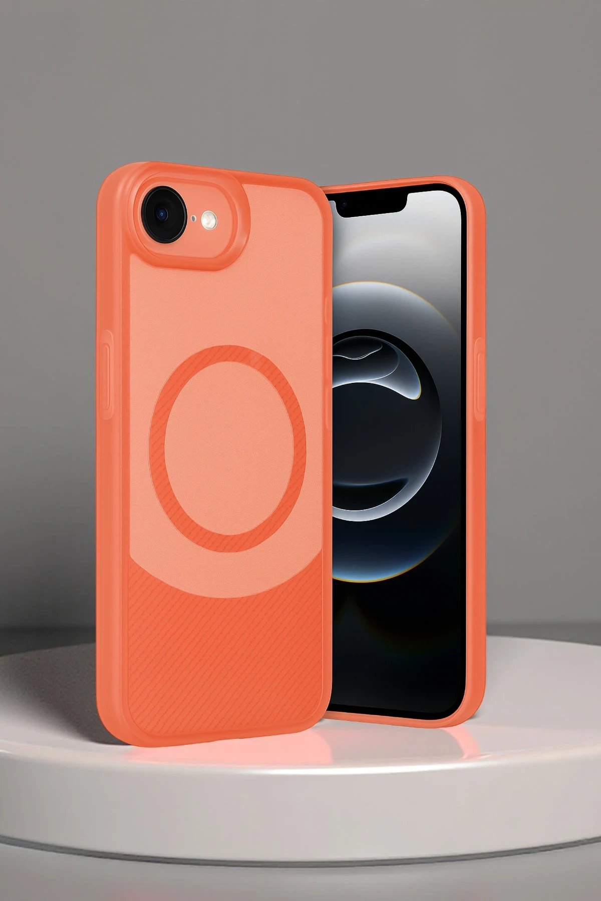 Newface iPhone 16E Kılıf Maya Karbon Kapak - Mürdüm