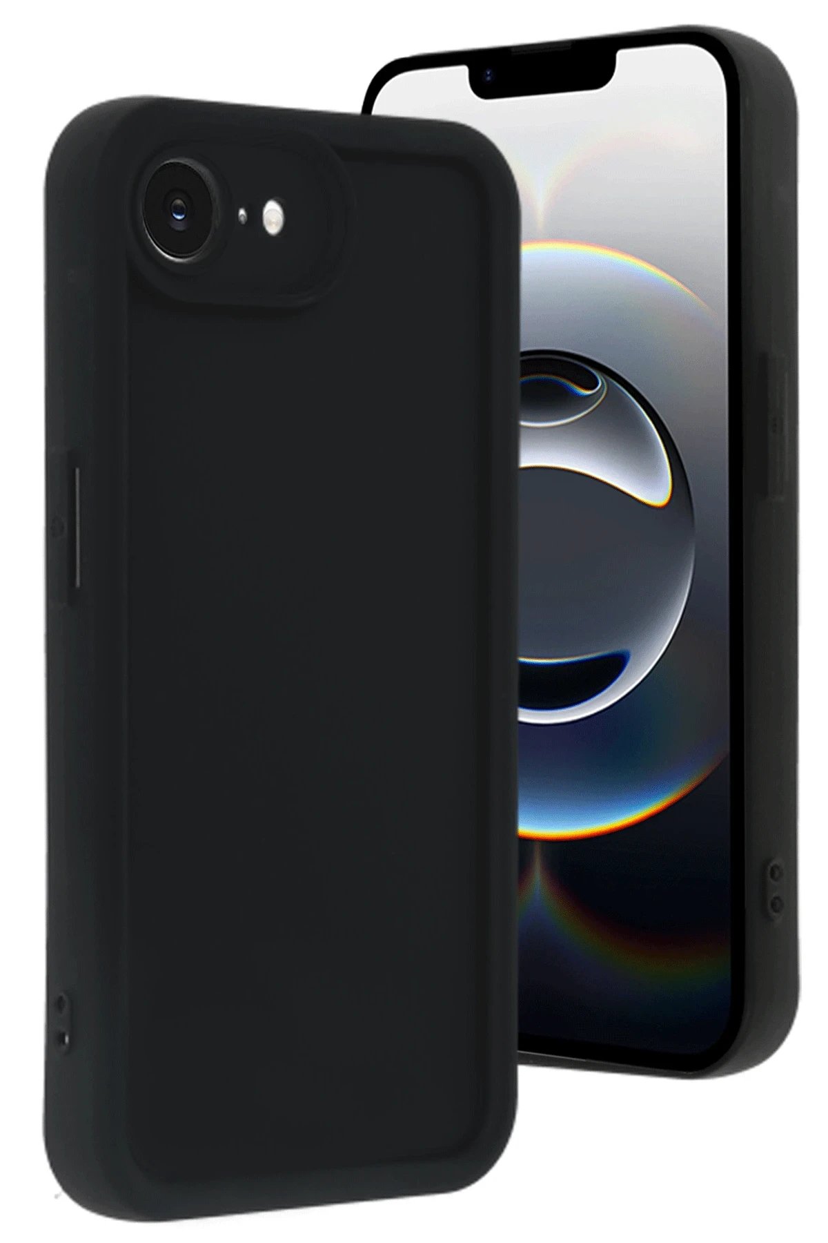 Newface iPhone 16E Kılıf Viera Silikon - Siyah